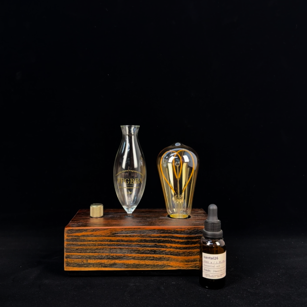 Mistora HeartGlow Wooden Aroma Diffuser - Image 3