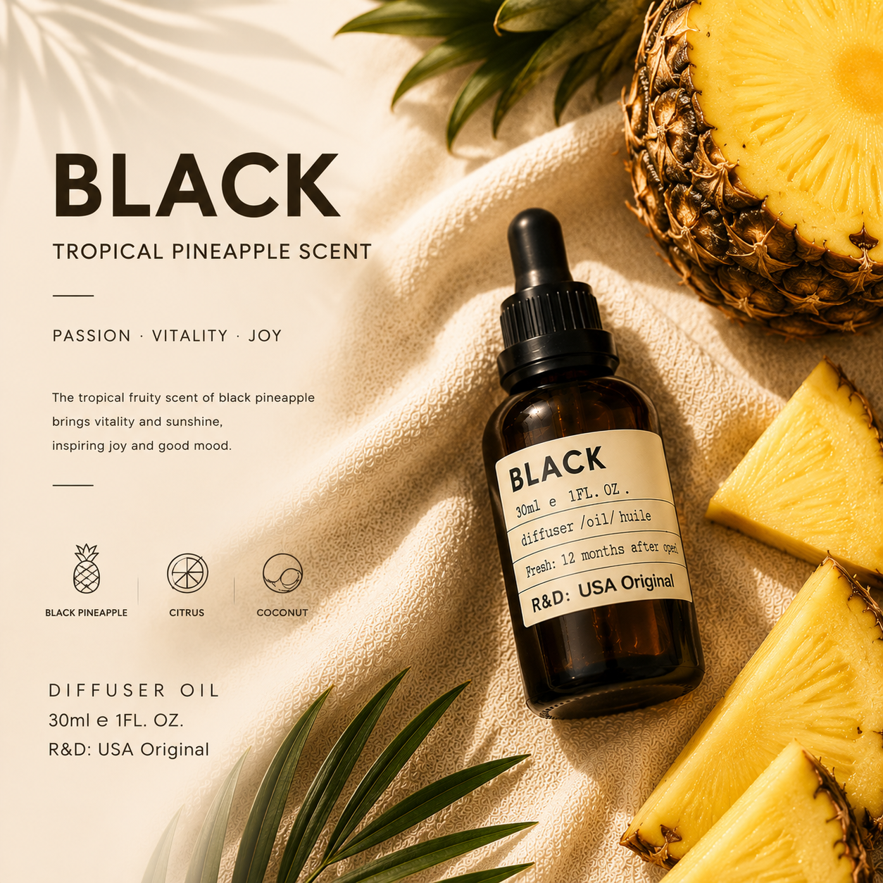 Black Pineapple essential oil diffuser aromatherapy product image