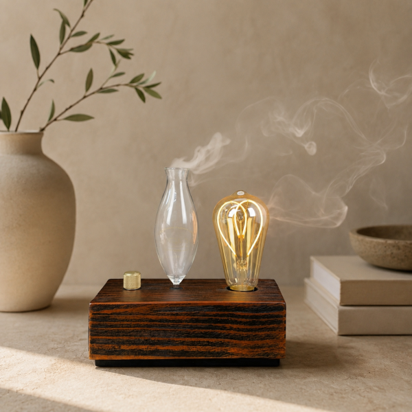 Mistora HeartGlow Wooden Aroma Diffuser